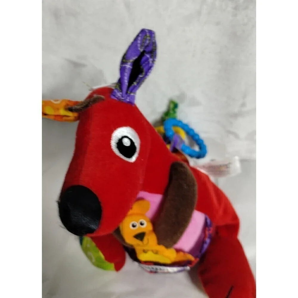 Lamaze 2006 Learning Curve Red Kangaroo &Joey Soother,Teether,Rattle Sensory Toy